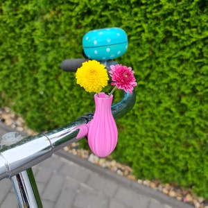 Vase de vélo, accessoire de vélo V2, mini vase, vase de guidon de vélo, cadeau pour cyclistes, accessoires de vélo, vase à fleurs de vélo image 4