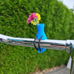 Fahrradvase , Fahrrad Accessoire V2, Mini Vase, Fahrrad Lenker Vase, Geschenk für Fahrradfahrer, Fahrradzubehör, Fahrrad Blumenvase Bild 6