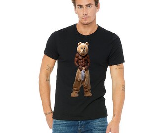 La camiseta de la tripulación de los hombres de Box Bear