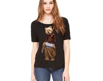 The Box Bear Sexy Camisetas Slouchy para mujer