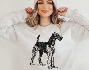Airedale terrier sweatshirt, Airedale Mama Sweatshirt Shirt, Airedale Mom Sweatshirt Shirt, Airedale Mom Gift, Dog Mom Dad, Airedale Lovers