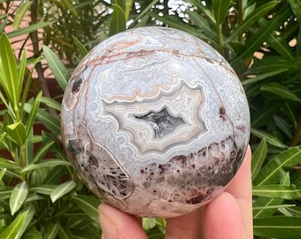 ドゥルージー ダークアゲート スフィア 大型ドゥルージーモスアゲート×クォーツ球 - 研磨済み - Etsy 日本