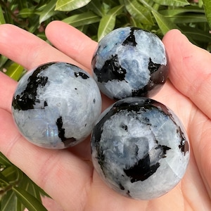 Rainbow Moonstone Mini Spheres
