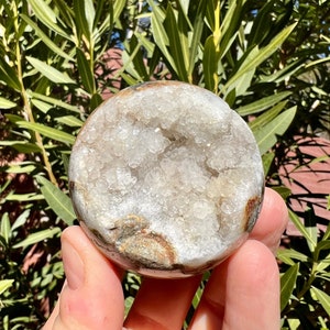 Druzy Sphalerite Sphere with Sparkly Druzy Pockets