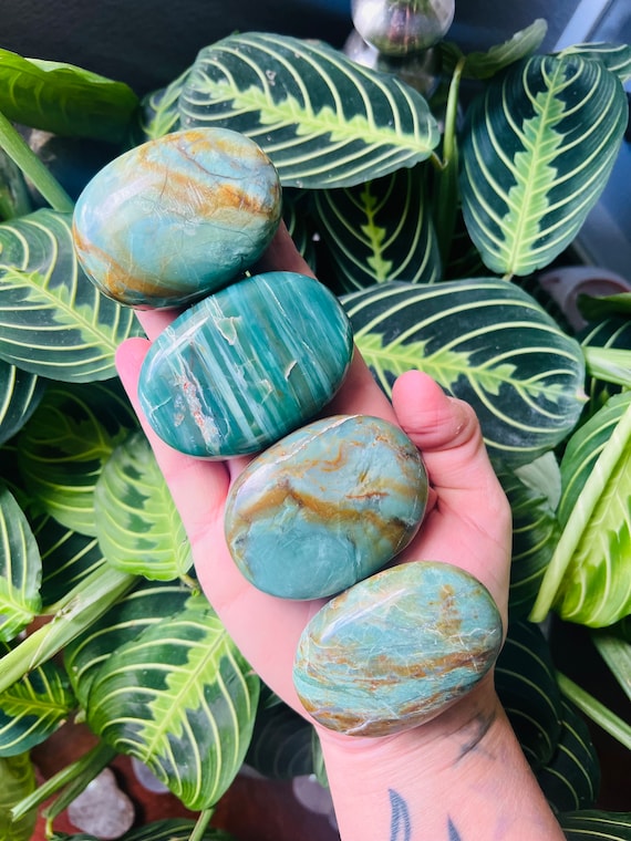 RARE Russian Green Chalcedony Palm Stones (choose Size) - Etsy