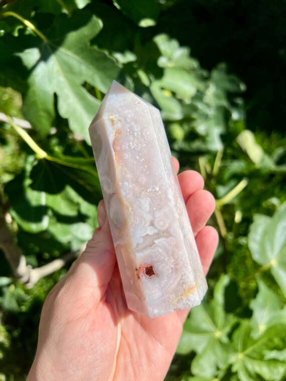 ドゥルージーピンクアメジスト×アゲートポイント - Etsy 日本