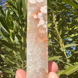 Pink Amethyst Flower Agate Point - Druzy  - Polished - High Quality