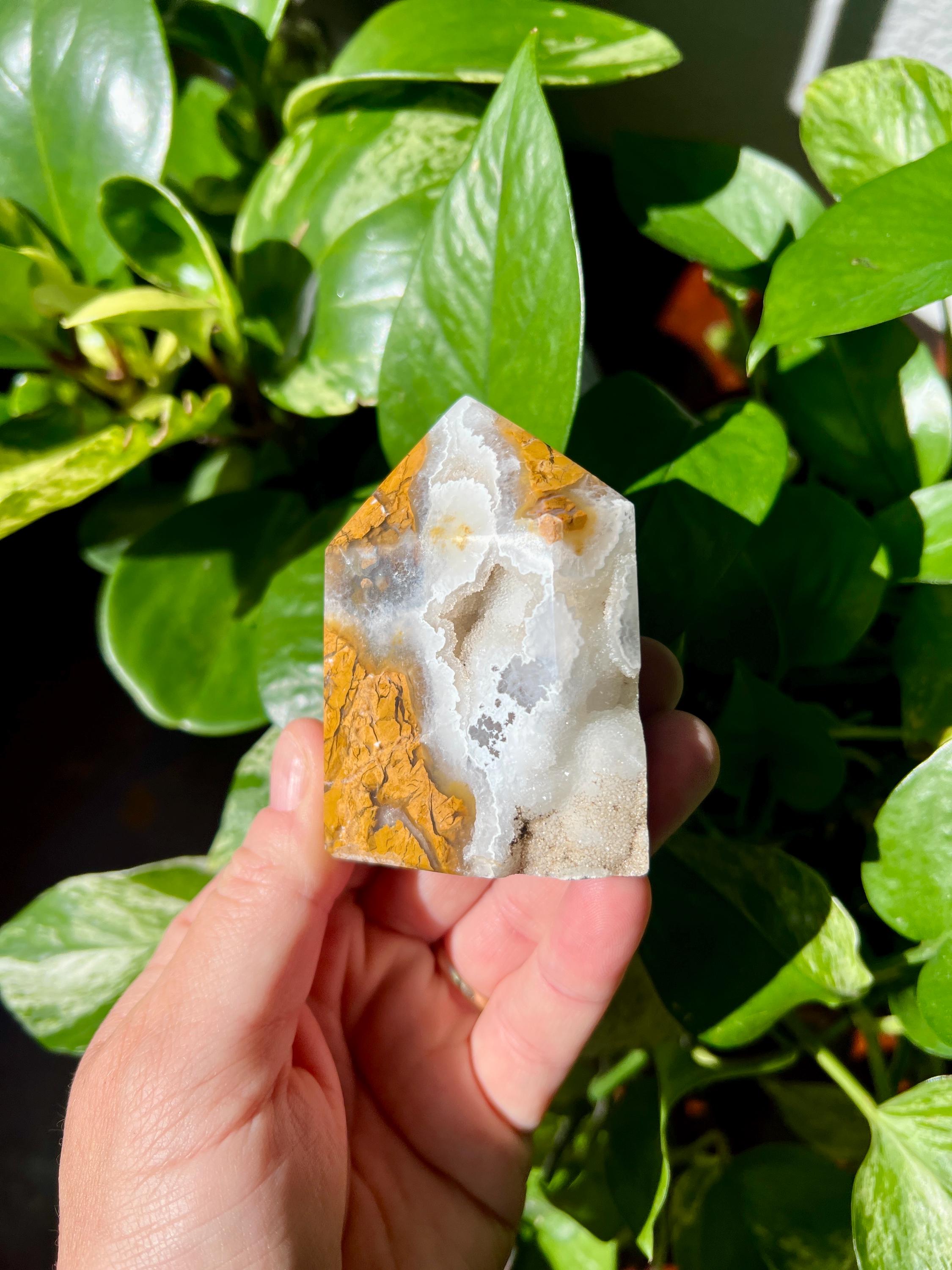 Brecciated Jasper Domino Point | Druzy Brecciated Agate - Etsy