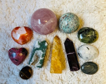 Crystal Starter Kit | Beginner Crystal Set | Crystal Box Set (11 Piece Set)
