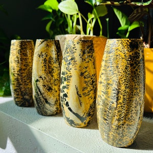 Picture Jasper Flower Vases | Picture Jasper Vase Carving | Dendritic Jasper (You Choose)