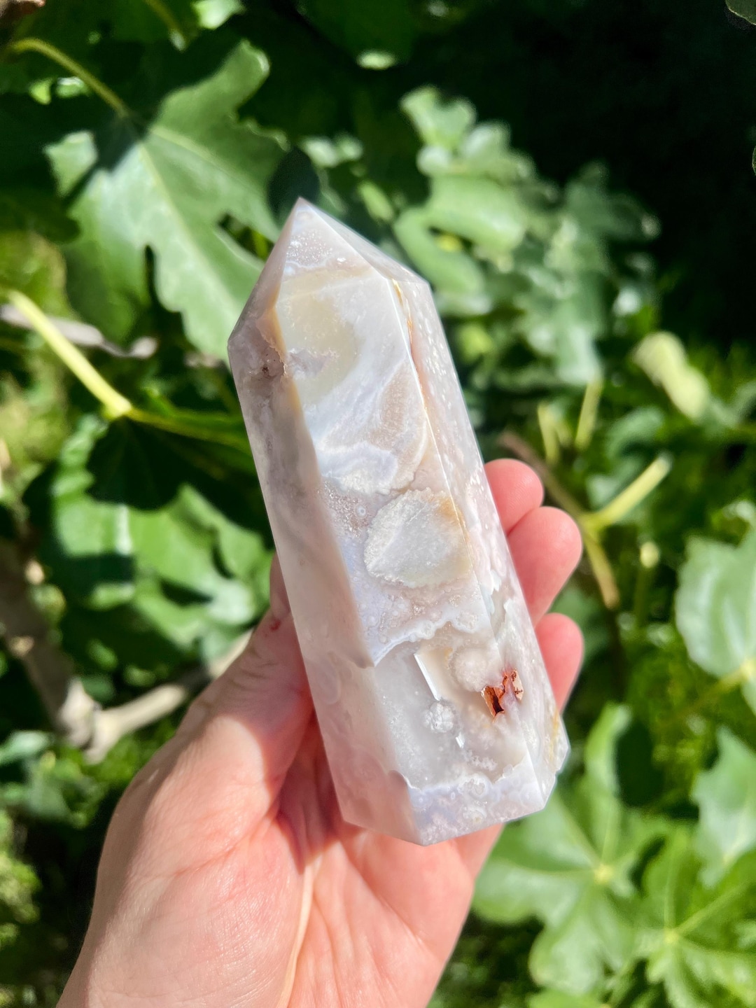 ドゥルージーピンクアゲート ハート ドゥルージーピンクアメジスト×アゲートポイント - Etsy 日本