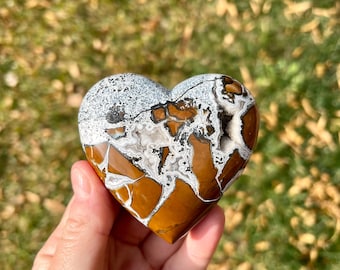 Druzy Crazy Lace Agate Heart | Pink Crazy Lace Agate Heart on