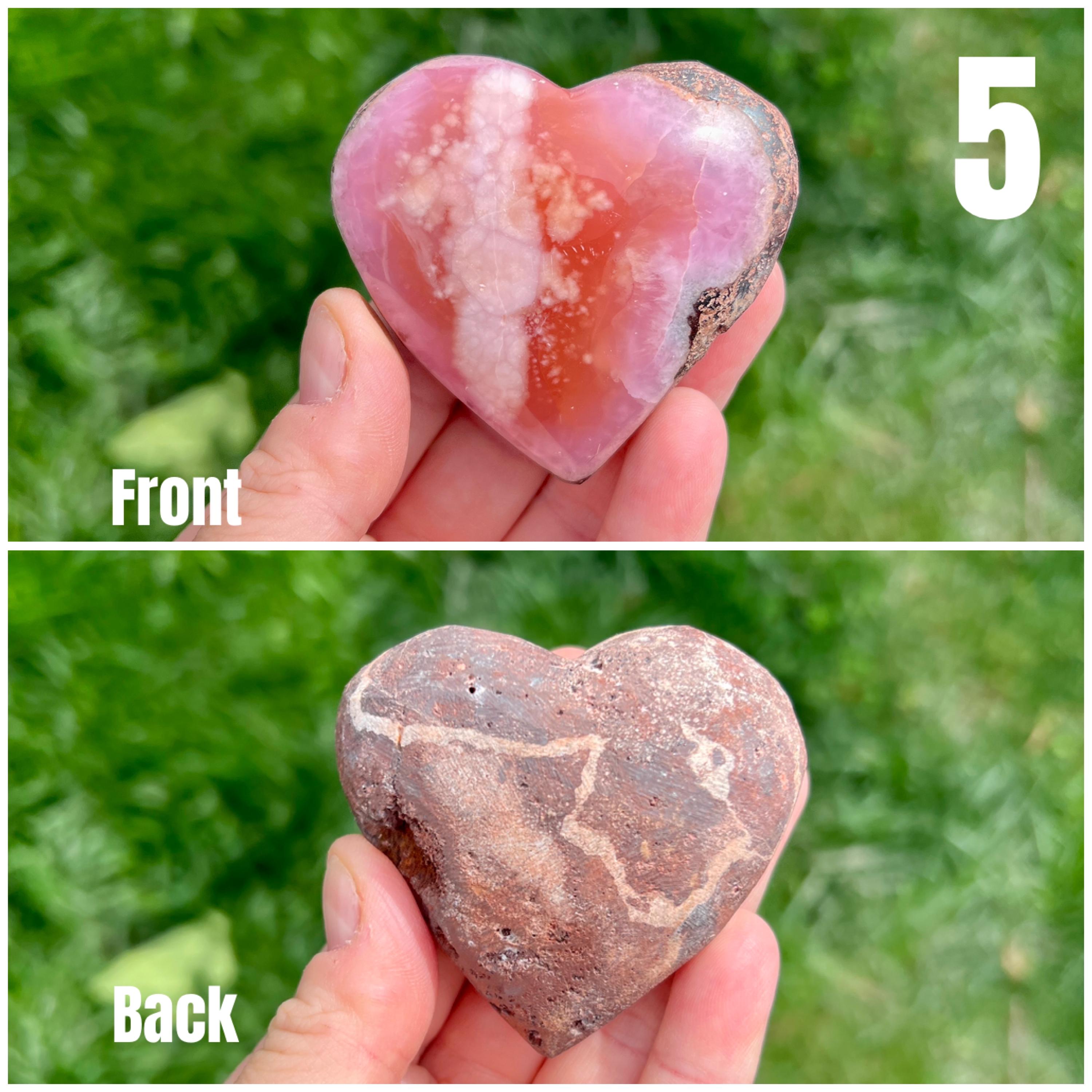 ピンクアラゴナイトハート | ピンクアラゴナイトクリスタルハート彫刻
