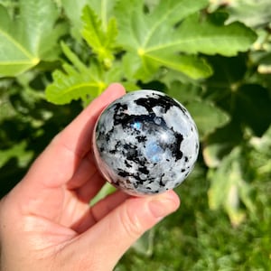 Rainbow Moonstone Sphere | Blue Flash Moonstone | Polished
