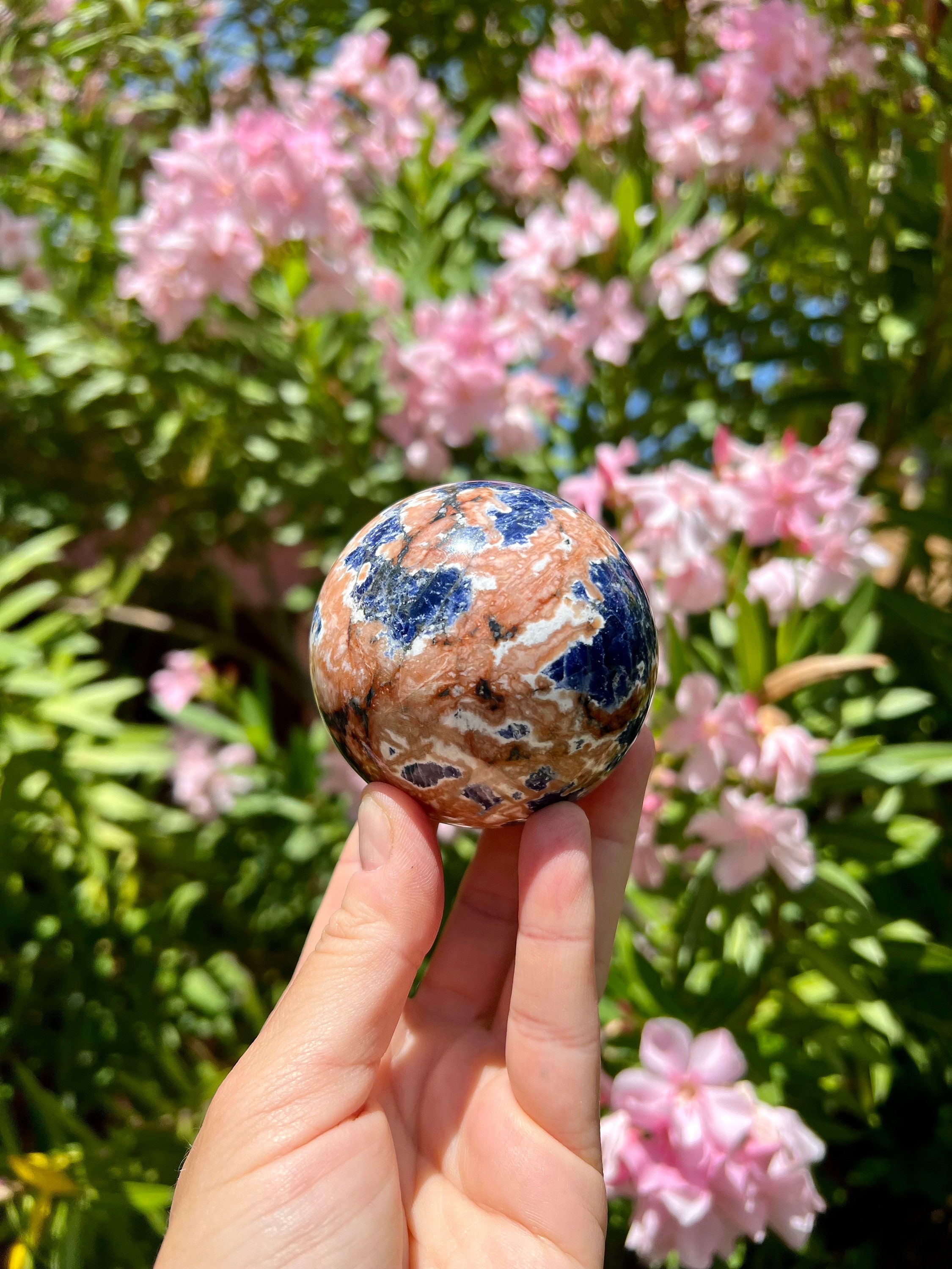 ブルー＆ピンクソーダライト球 | 研磨済み - Etsy 日本