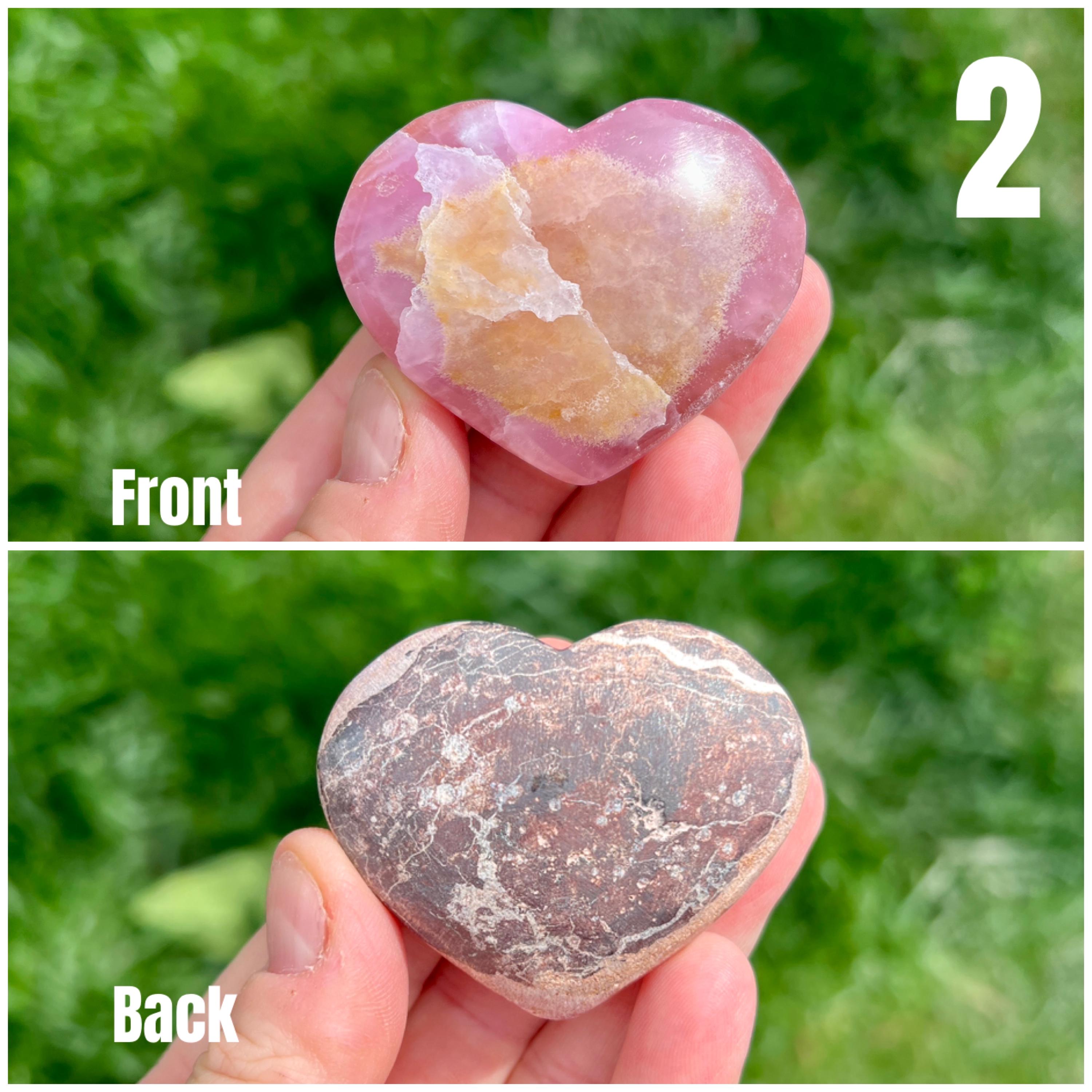 ピンクアラゴナイトハート | ピンクアラゴナイトクリスタルハート彫刻