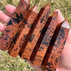 Mahogany Obsidian Points - Polished (One Point)