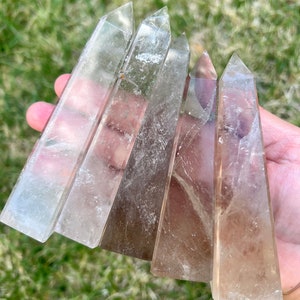Champagne Smokey Quartz Obelisk Points from Brazil - Polished (You Choose)
