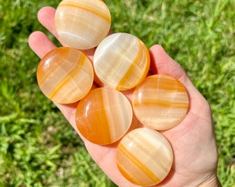 オレンジアラゴナイト球 | オレンジ縞模様のアラゴナイト - Etsy 日本