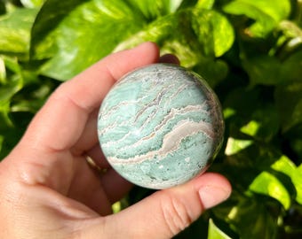 グリーンゼブラジャスパースフィア | グリーンサードニクス (P) - Etsy