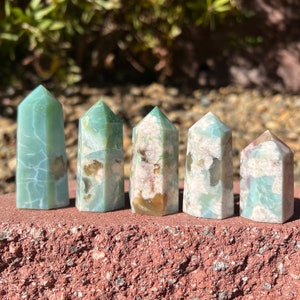 RARE Green Flower Agate Point - Polished (you Choose) - Etsy Australia