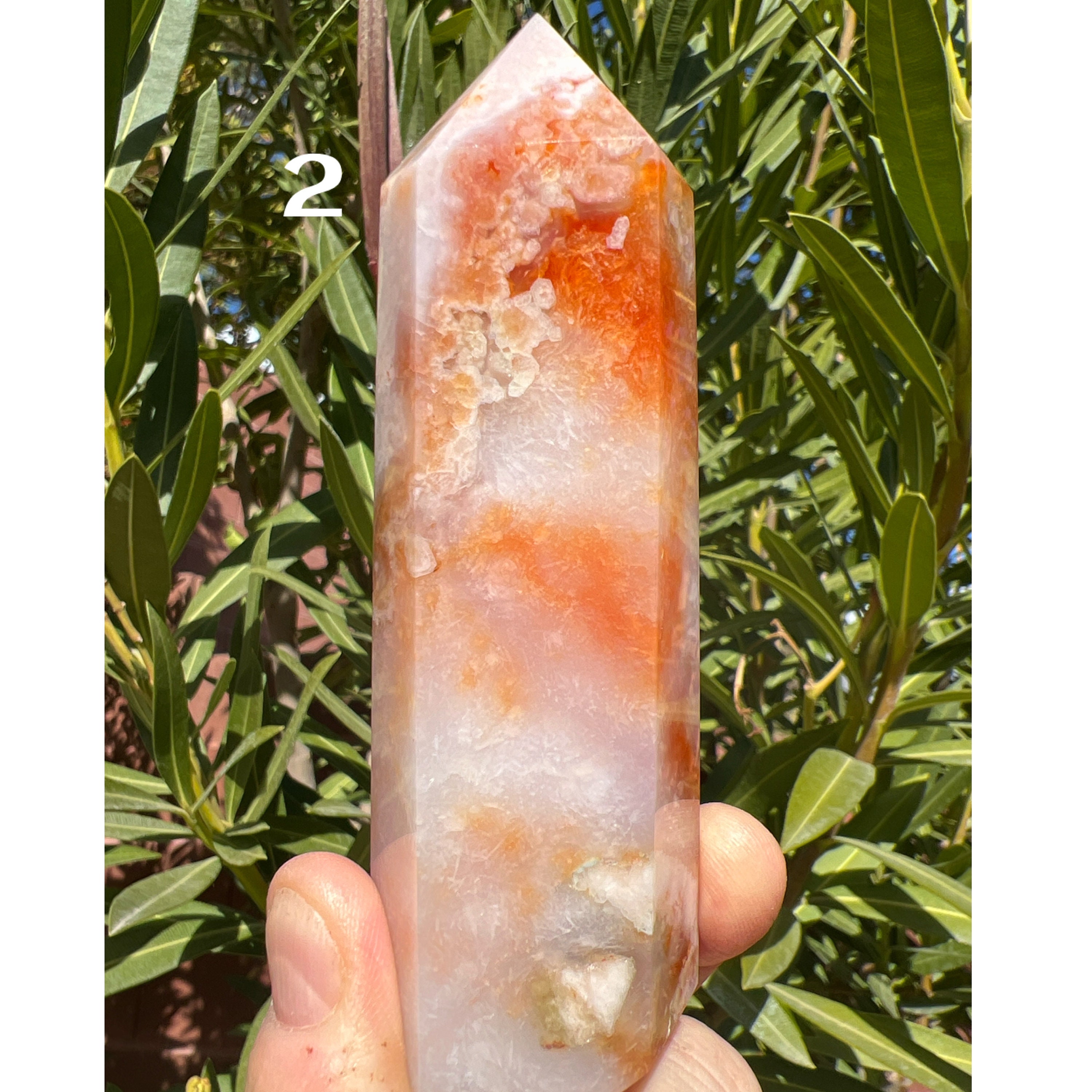 Carnelian Flower Agate Points - Polished (you Choose) - Etsy