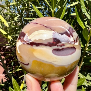 Large Mookaite Jasper Sphere - Polished - High Quality