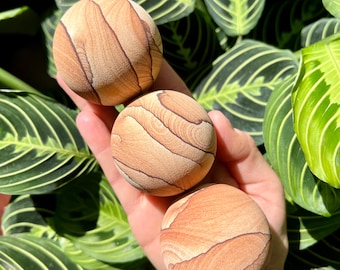 Genuine Sandstone Spheres | Natural Sandstone (You Choose)