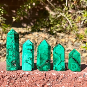 Beautiful Malachite Points - Polished (You Choose)