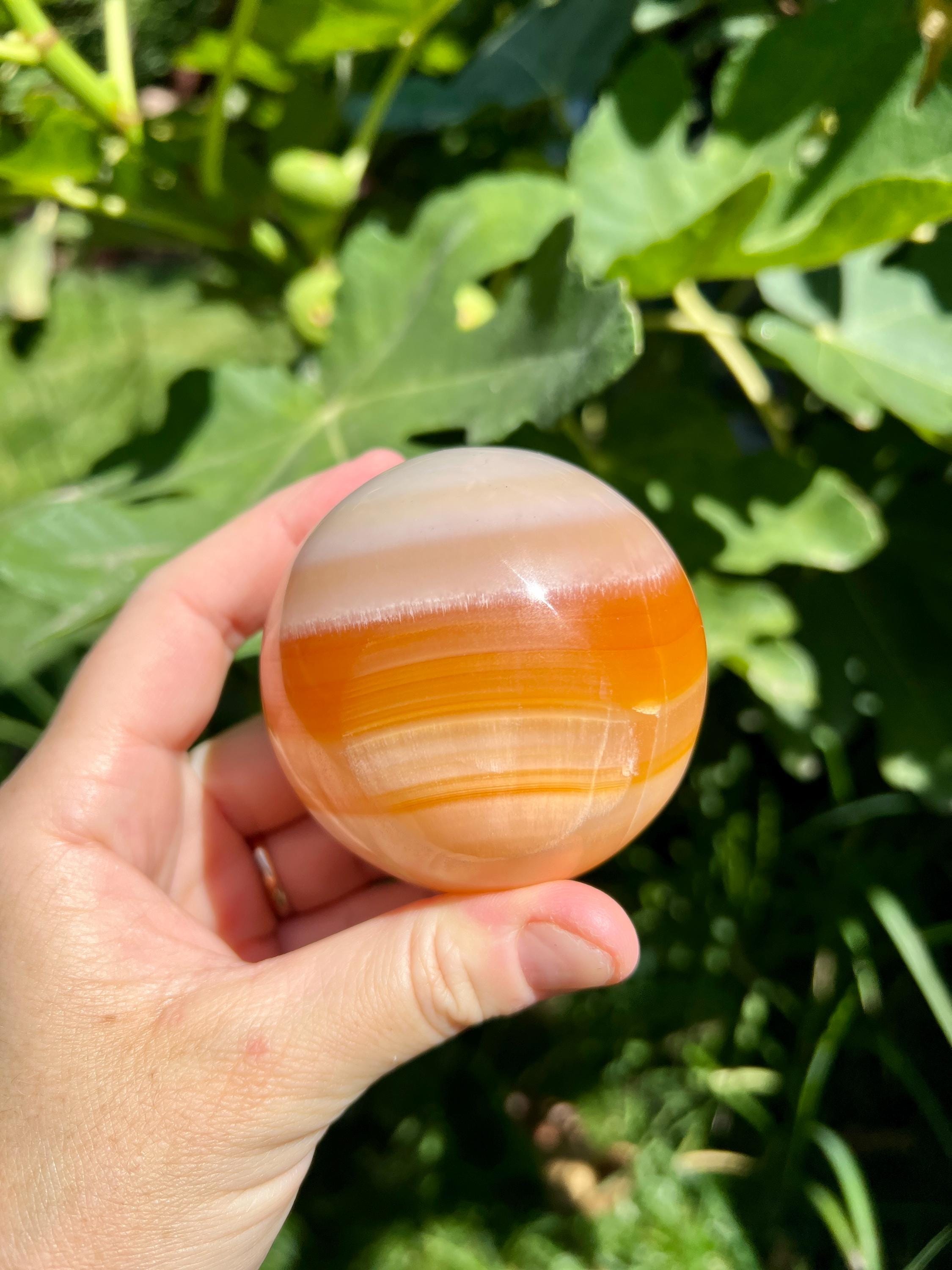 オレンジアラゴナイト球 | オレンジ縞模様のアラゴナイト - Etsy 日本