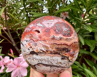 メキシカン レース アゲート スフィア | 研磨済み | メキシカン