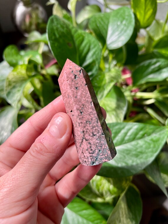 Druzy Veinless Ocean Jasper Point Polished Orbicular Ocean