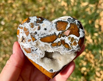 ドゥルージー クレイジーレースアゲートハート | スタンド付きピンク