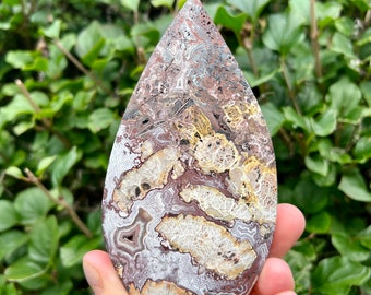 Mexican Crazy Agate Flame | Red Mexican Crazy Agate | Mexican Lace Agate Free Form