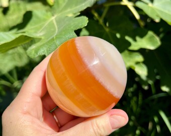 オレンジアラゴナイト球 | オレンジ縞模様のアラゴナイト - Etsy 日本