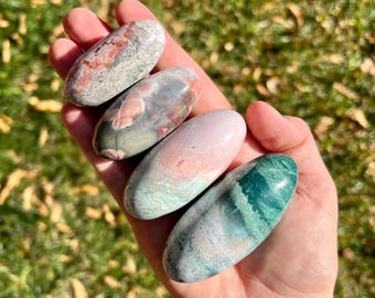 Unicorn Jasper Shiva Stones | Shiva Lingam Pocket Stones