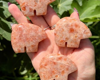 Sunstone Mini Bears | Crystal Bear Carving