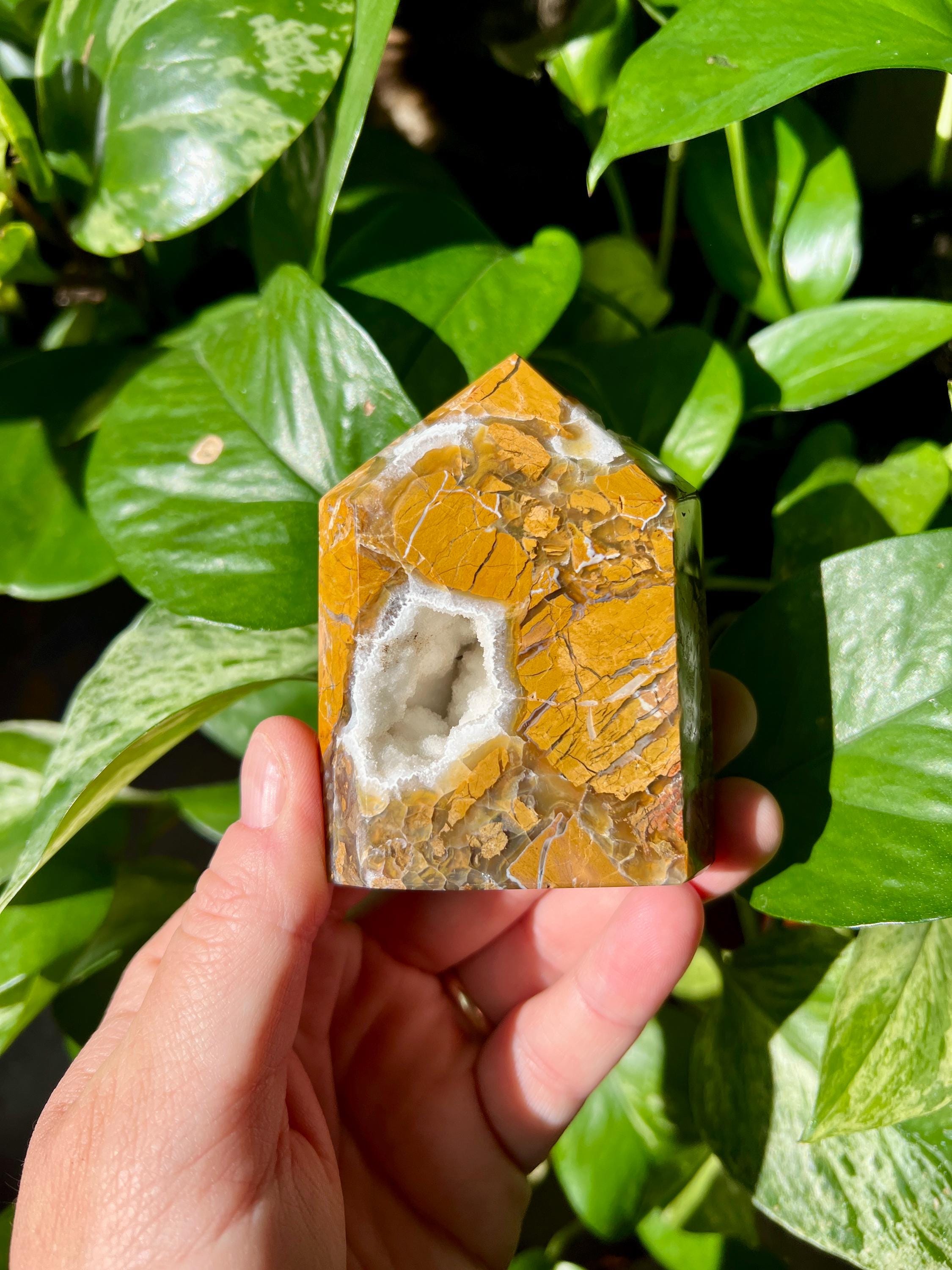 Brecciated Jasper Domino Point | Druzy Brecciated Agate - Etsy Israel