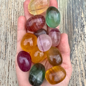 Candy Fluorite Tumbled Stones - Polished (One Tumble)