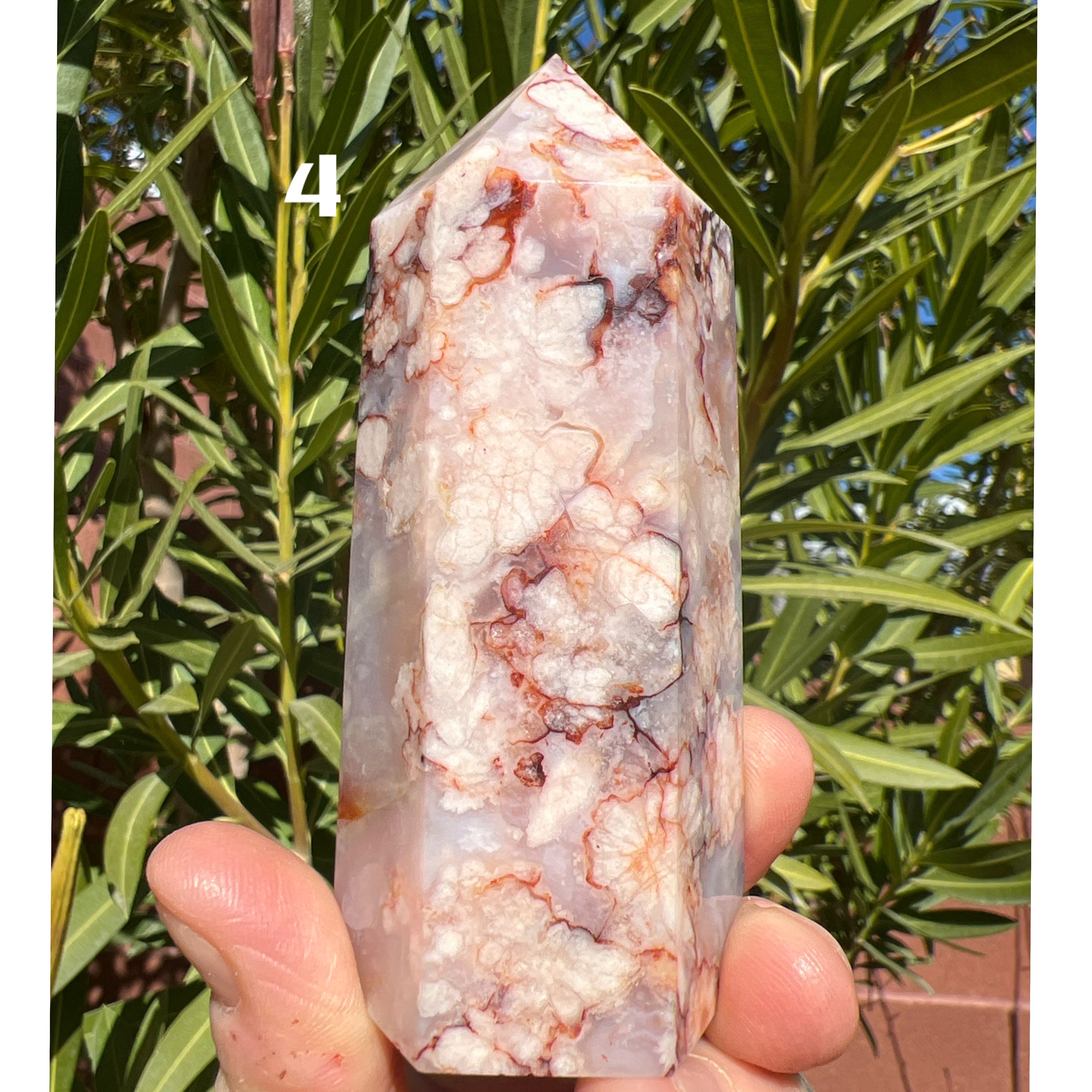 Carnelian Flower Agate Points - Polished (you Choose) - Etsy