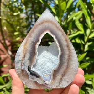 Botryoider Achat x Quarzflamme aus Brasilien - AAA Grade