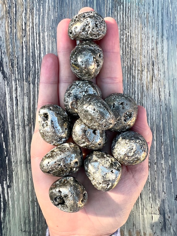 Pyrite Druzy Tumbles Pyrite Druzy Tumbles