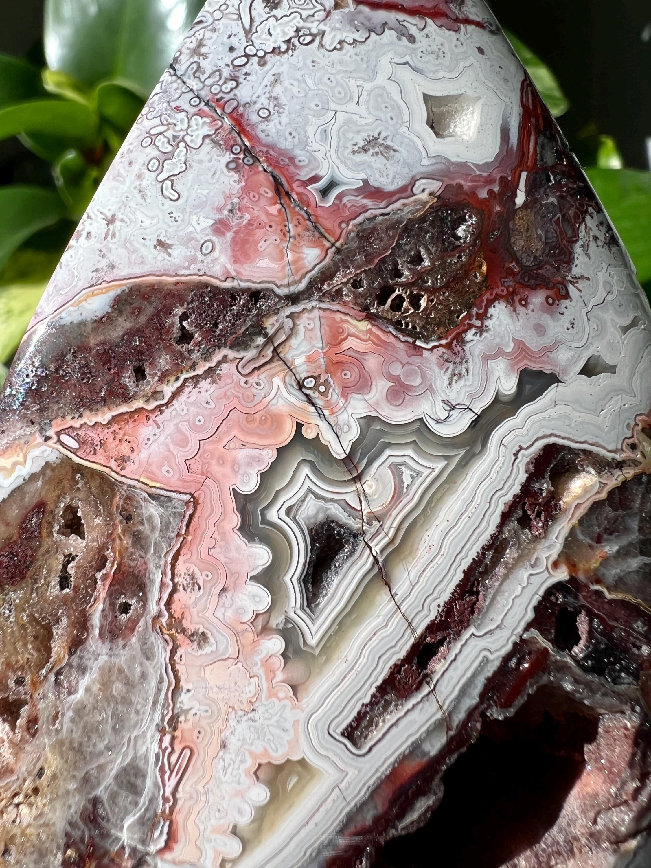 Druzy Agate 　原石　赤箱付き　最終値下げ Druzy Mexican Crazy Agate Free Form | Mexican Lace Agate | Druzy
