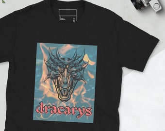 Dracarys House of the Dragon Camiseta Unisex de manga corta Camisa de abanico Juego de Tronos