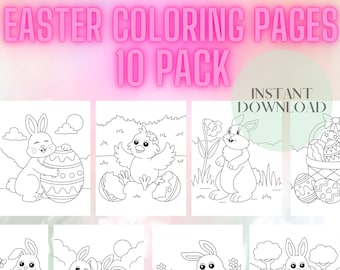 Páginas para colorir de Páscoa para impressão, atividades para colorir de Páscoa, jogos de Páscoa, pacote para colorir de Páscoa, páginas para colorir de Páscoa, livro para colorir de Páscoa