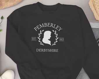 Pemberley Sweatshirt, Pride and Prejudice, Jane Austen Sweatshirt, Book Lover Gift, Mr Darcy, hands, bookish sweatshirt