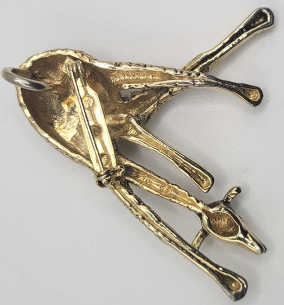 Vintage | Giraffe Pendant Brooch. - image 2