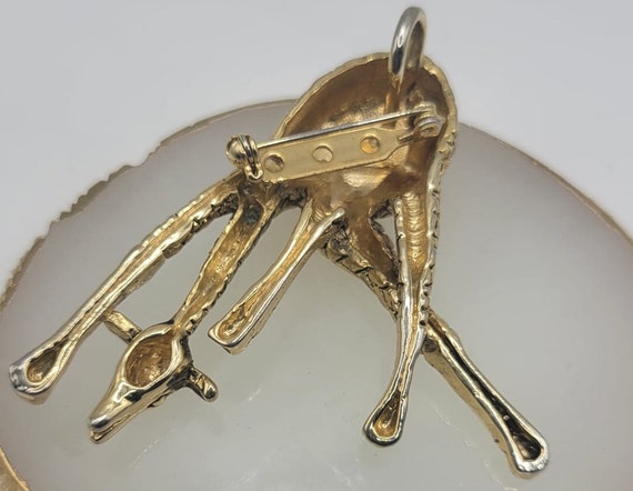 Vintage | Giraffe Pendant Brooch. - image 7