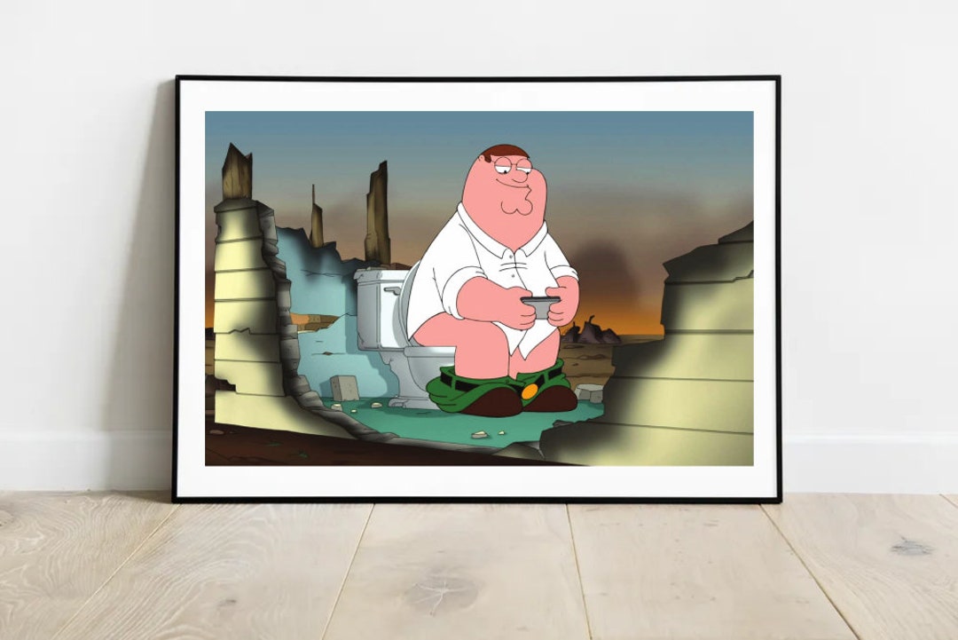 Family Guy Poster Family Guy Bathroom Print Funny Wall Etsy
