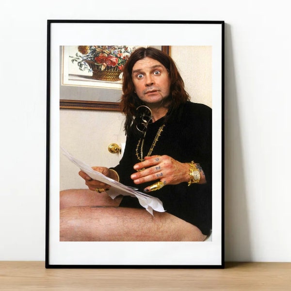 ozzy osbourne on toilet poster